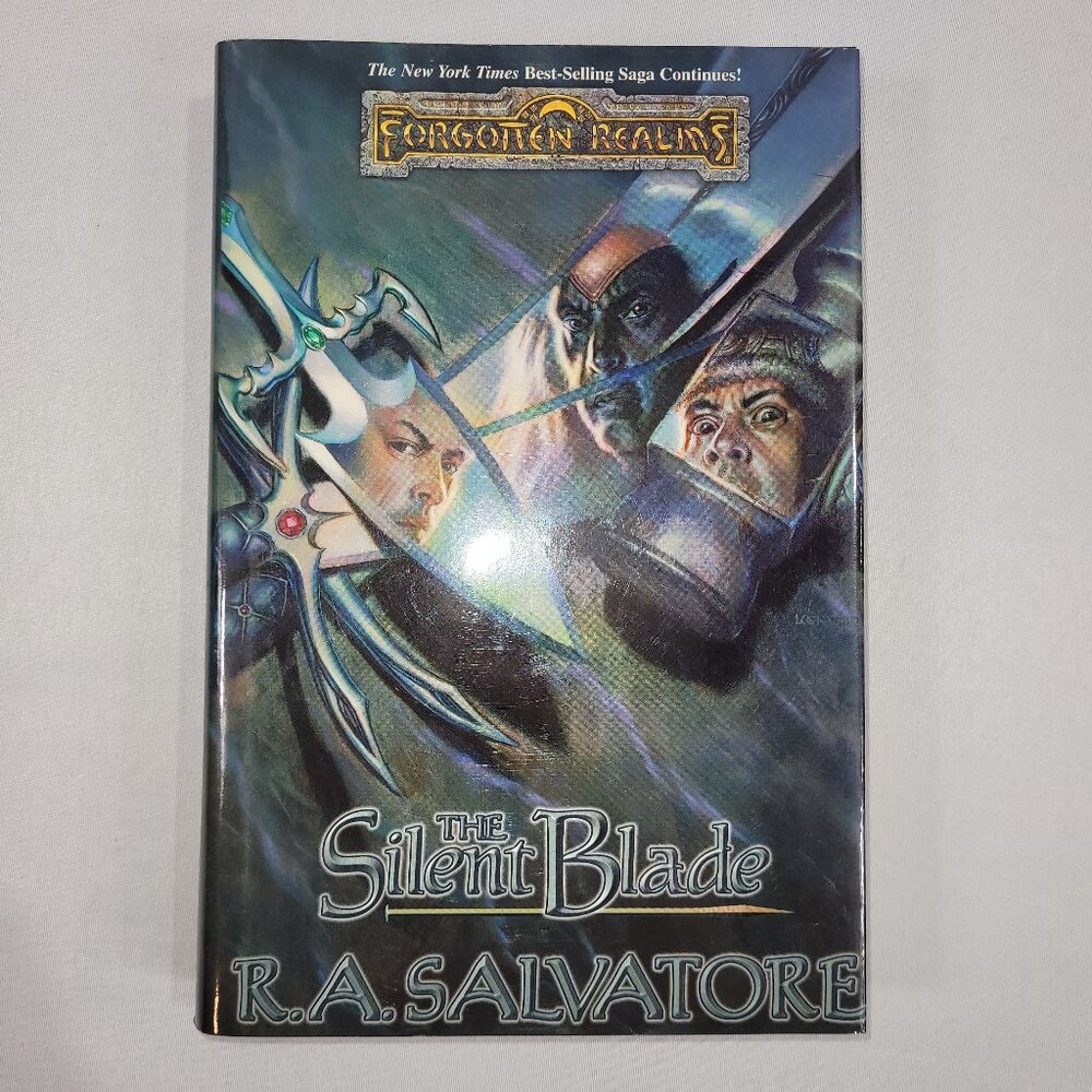D&D RA Salvatore Forgotten Realms The Silent Blade Hardcover Book Club Edition